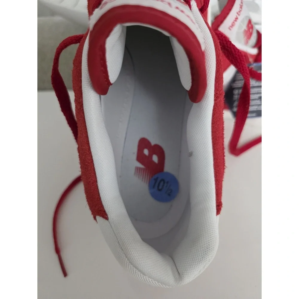 New Balance 550‎ Suede Pack Team Red And White BB550VND Men's Size 10.5